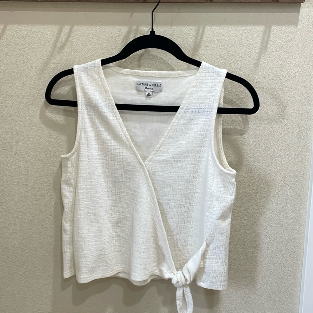 Madewell Texture & Thread Knot Tank